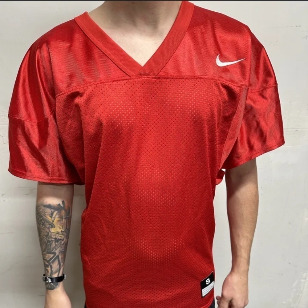 Nike Men’s Jersey Football Speed NFL Solid Red Size L Blokecore A05149-657 Flaw